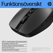 HP 710 laddningsbar tyst mus