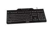 CHERRY KC 1000 SC tangentbord Kontor USB AZERTY Fransk Svart