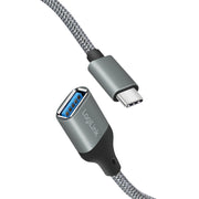 LogiLink CU0106 USB-kablar USB 3.2 Gen 1 (3.1 Gen 1) 0,15 m USB C USB A Grå