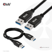 CLUB3D CAC-1409 USB-kablar USB 3.2 Gen 2 (3.1 Gen 2) 0,5 m USB A 10 Gbit/s 15 W Svart