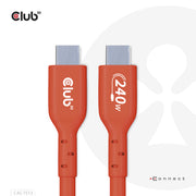 CLUB3D CAC-1513 USB-kablar USB 2.0 3 m USB C 240 W Orange