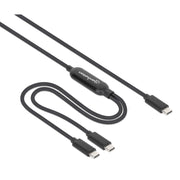 Manhattan 355810 USB-kablar 2 m USB C 2 x USB C 100 W Svart