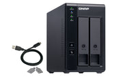 QNAP TR-002 Hölje för lagringsenheter HDD- / SSD kabinett Svart 2.5/3.5"