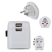 Hama World Travel Pro Light USB reseadaptrar Universal Vit