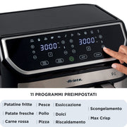 Ariete 4625/00 Dubbel 9 l Fristående 2100 W Varmluftsfritös Svart