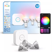 Philips Hue White och Color Ambiance Essential startpaket: 3 GU10 smarta ljuskällor