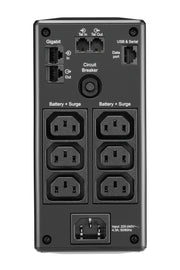 APC BR650MI strömskydd (UPS) Linjeinteraktiv 0,65 kVA 390 W 6 AC-utgångar