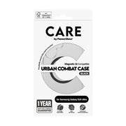 PanzerGlass CARE by Urban Combat Case Transparent w. Black Qi Compatible Samsung