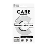 PanzerGlass CARE by Urban Combat Case Transparent w. Black Qi Compatible Samsung