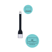 i-tec C31FLATDP60HZ videokabeladapter 0,11 m USB Type-C DisplayPort Svart