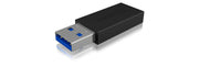ICY BOX IB-CB015 USB Type-C 3.1 (Gen 2) USB Type-A 3.1 (Gen 2) Svart