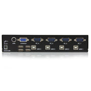 StarTech.com Professionell VGA USB KVM-switch med 4 portar och hubb