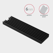 Axagon CLR-M2L6 kylsystem för dator M.2 NVMe SSD