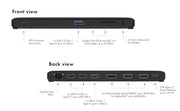 ICY BOX IB-DK2116-C Dockning USB 3.2 Gen 2 (3.1 Gen 2) Type-C Svart