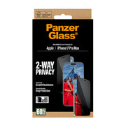 PanzerGlass 2-Way Privacy Screen Protector iPhone 17 Pro Max