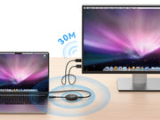 Conceptronic ATHERIC02B trådlös bildskärmsadapter HDMI/USB Full HD Dongel