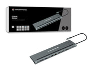 Conceptronic DONN17G dockningsstationer för bärbara datorer Kabel USB 3.2 Gen 1 (3.1