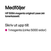 HP 508A magenta original LaserJet-tonerkassett - CF363A
