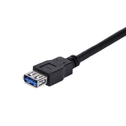 StarTech.com USB3SEXT1MBK USB-kablar USB 3.2 Gen 1 (3.1 Gen 1) 1 m USB A 5 Gbit/s