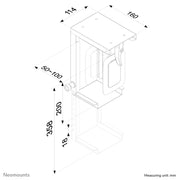 Neomounts CPU-D075BLACK CPU-hållare Bordsmonterad CPU-hållare Svart
