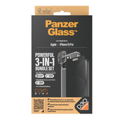 PanzerGlass 3-in-1 Privacy Bundle iPhone 15 Pro Genomskinligt skärmskydd Apple
