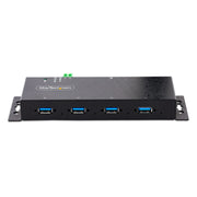 StarTech.com Industriell USB 3.0 5 Gbps-hubb med 4 portar. Robust USB-hubb med ESD