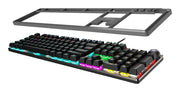 MSI FORGE GK310 RED DE tangentbord Spela USB QWERTY tyska Svart