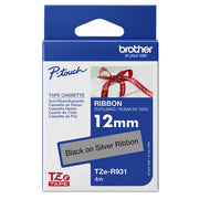 Brother TZE-R931 etikett-tejp Svart på silver - TZER931