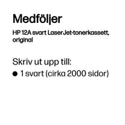 HP 12A svart LaserJet-tonerkassett
