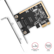 Axagon PCEE-GRF nätverkskort Intern Ethernet 1000 Mbit/s