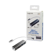 LogiLink UA0305 dockningsstationer för bärbara datorer Kabel USB 3.2 Gen 1 (3.1 Gen