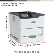 Xerox VersaLink B620 A4 61 sid/min dubbelsidig skrivare PS3 PCL5e/6 2 magasin Totalt