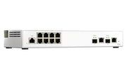 QNAP QSW-M2108-2C nätverksswitchar hanterad L2 2.5G Ethernet (100/1000/2500) Grå