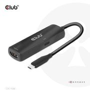 CLUB3D CAC-1588 videokabeladapter 0,17 m USB Type-C HDMI Svart