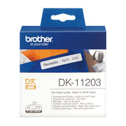 Brother DK-11203 etikett-tejp Svart på vitt