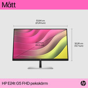 HP E24t G5 FHD-pekskärm - 23.8"