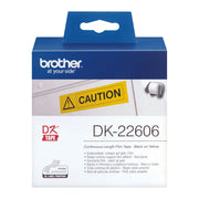Brother DK-22606 etikett-tejp Svart på gul