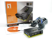 LevelOne KVM-0222 KVM-switchar Svart
