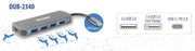 D-Link DUB-2340 gränssnittshubbar USB Type-C 5000 Mbit/s Grå