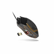 Lexip AR18 datormöss Spela högerhand RF Wireless + USB Type-A Optisk 4800 DPI