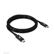 CLUB3D CAC-1575 USB-kablar USB4 Gen 2x2 2 m USB C 20 Gbit/s 240 W Svart