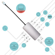 i-tec Metal C31NANODOCKPROPD dockningsstationer för bärbara datorer Kabel USB 3.2