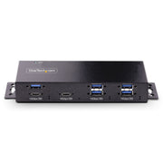 StarTech.com Industriell USB 10 Gbps hubb med 7 portar och strömadapter