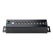 StarTech.com Industriell USB 2.0-hubb med 10 portar