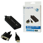 LogiLink CV0060 videokabeladapter Svart