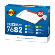 Box 7682 trådlös router 2.5 Gigabit Ethernet Dual-band (2,4 GHz / 5 GHz) Vit