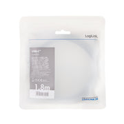 LogiLink CUA0101 kabelomvandlare (hane/hona) USB 3.2 Gen1 Type-C HDMI-A Svart
