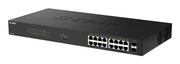 D-Link DGS-1018P Ohanterad Gigabit Ethernet (10/100/1000) Strömförsörjning via