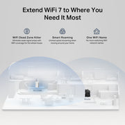TP-Link BE3600 Nätverkssändare och -mottagare Vit 2500 Mbit/s - 1x1G