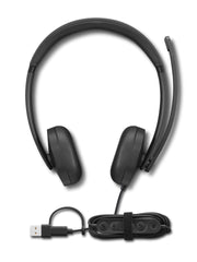 Lenovo VoIP Headset 5000 Kabel Huvudband Kontor/callcenter USB Type-C Svart